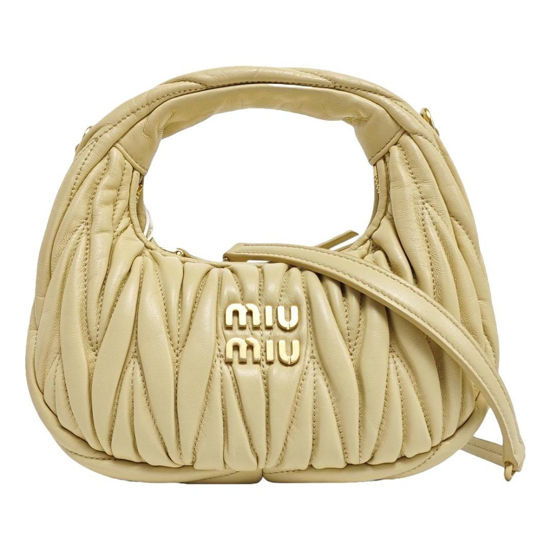 Miu Wander leather handbag