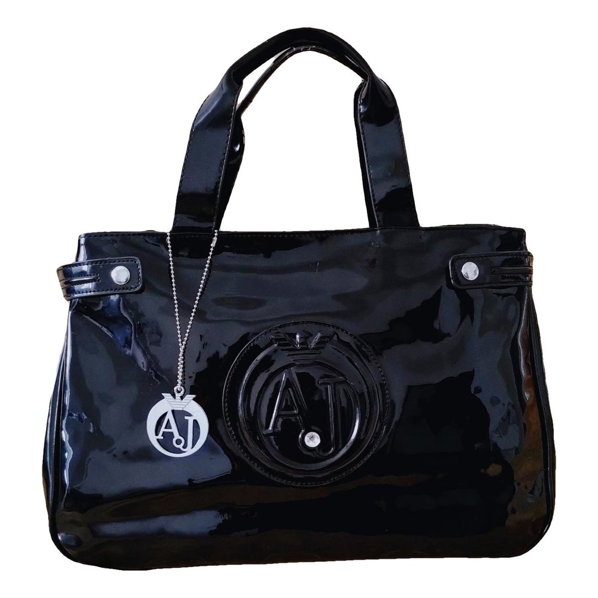 Patent leather handbag