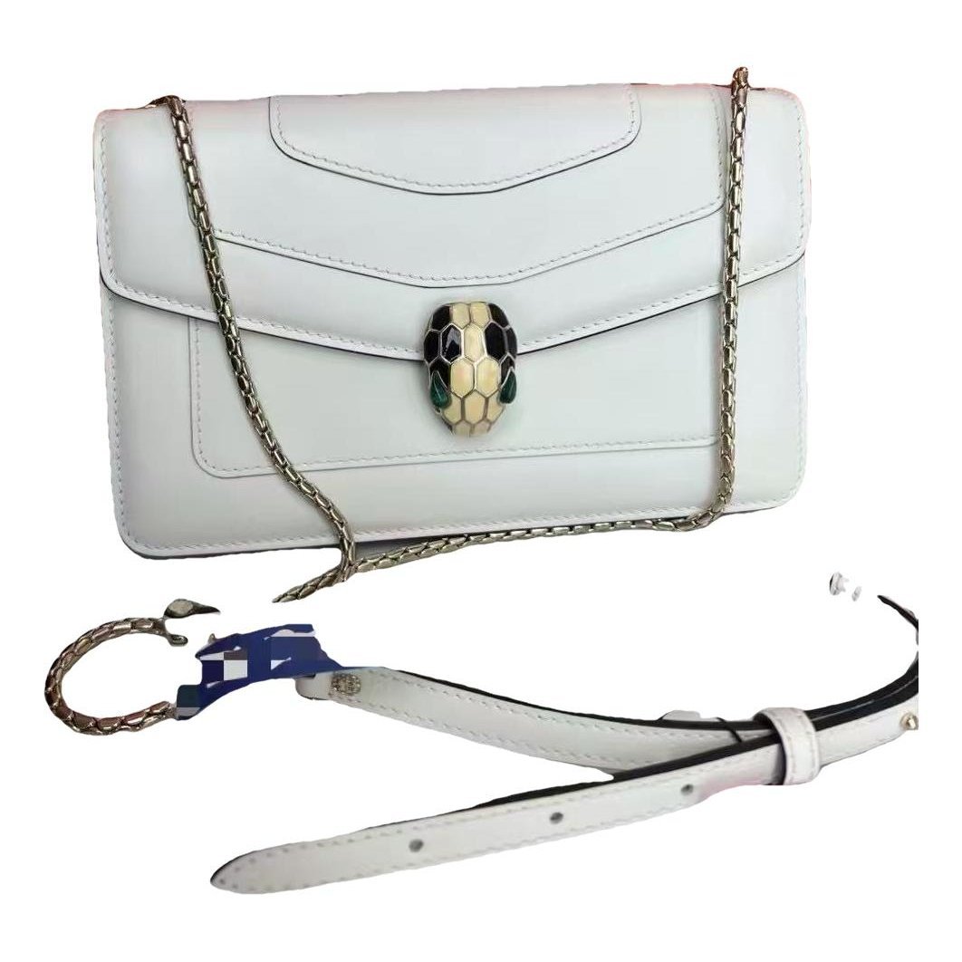 Serpenti leather handbag