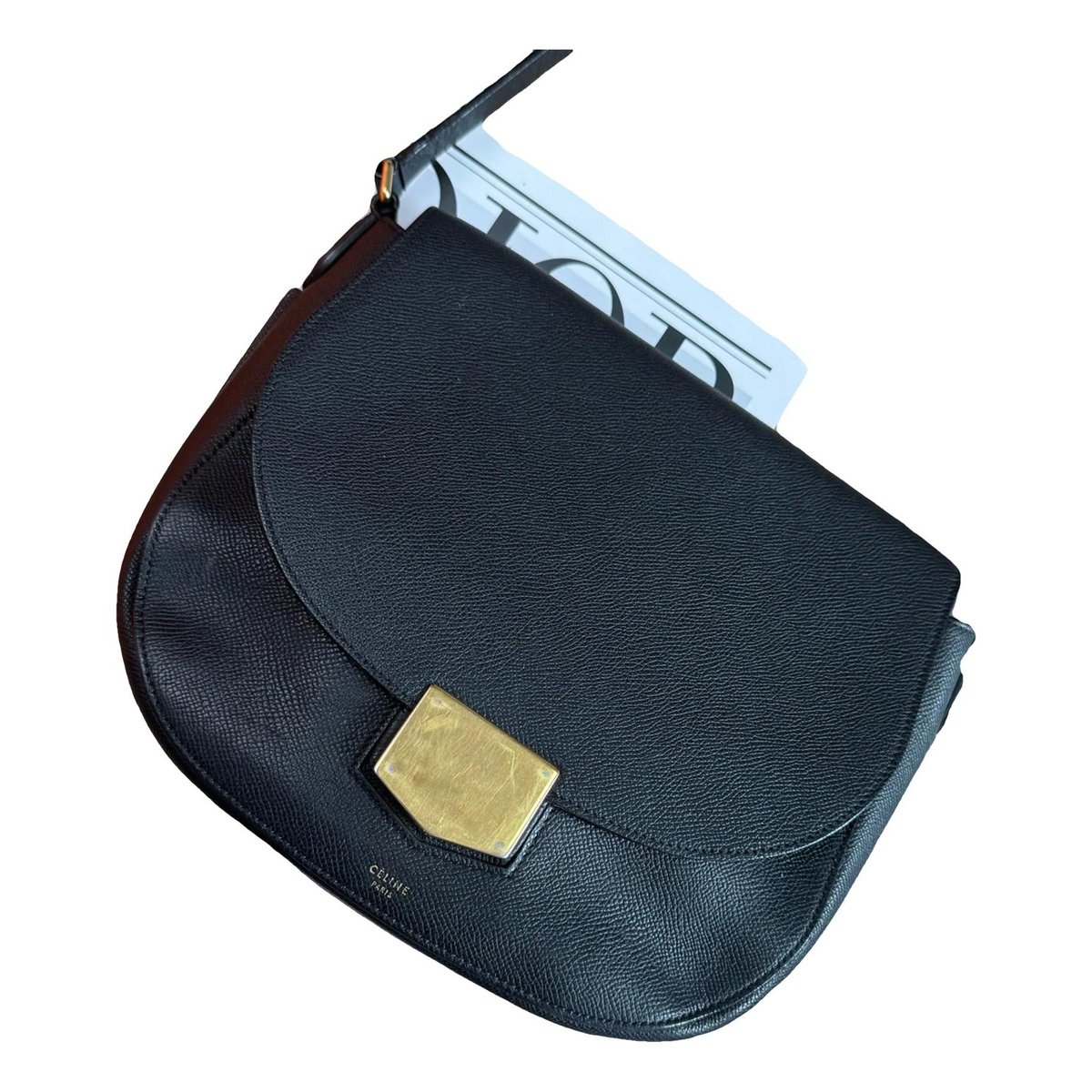 Trotteur leather crossbody bag