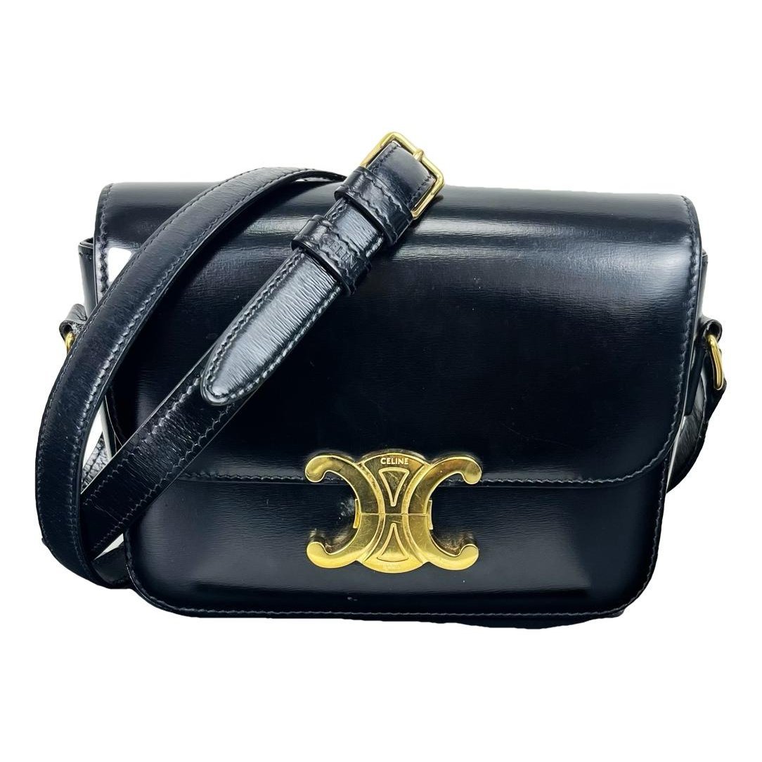 Triomphe leather handbag