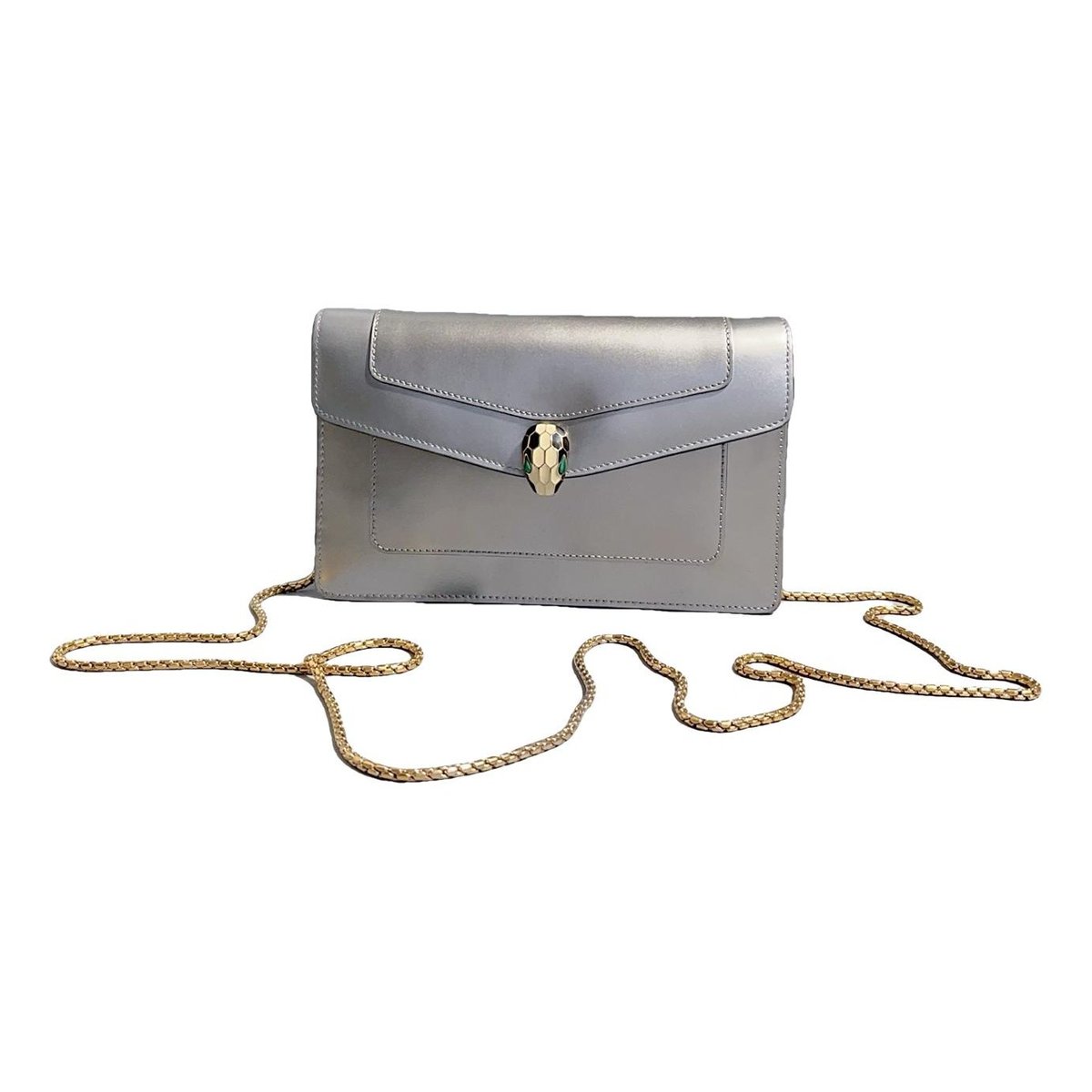 Serpenti leather handbag