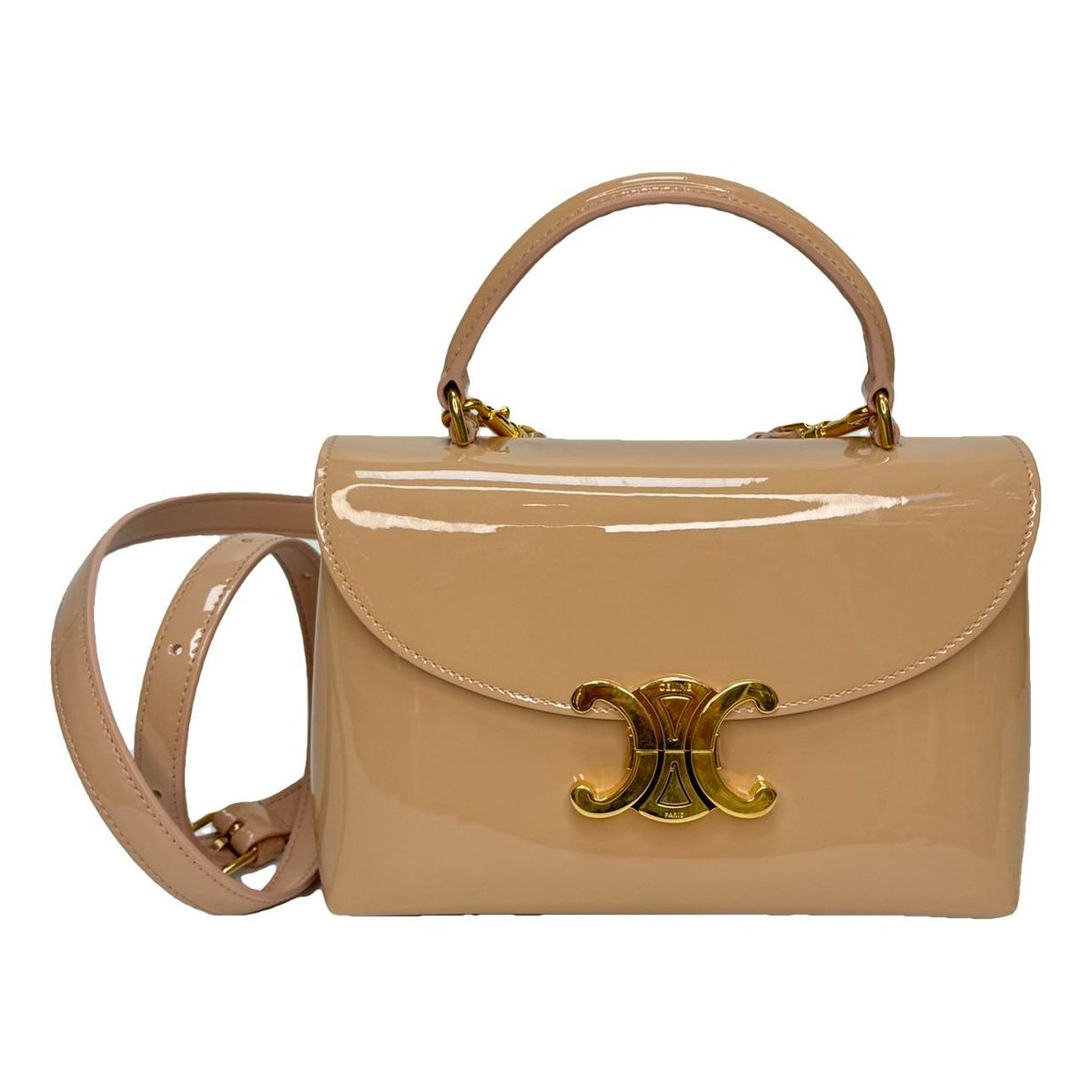 Nino patent leather handbag