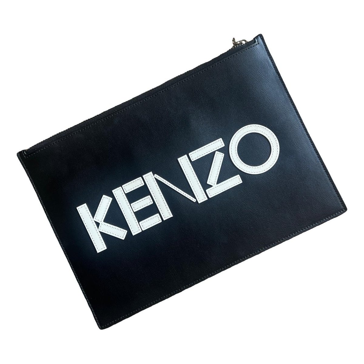 Leather clutch bag