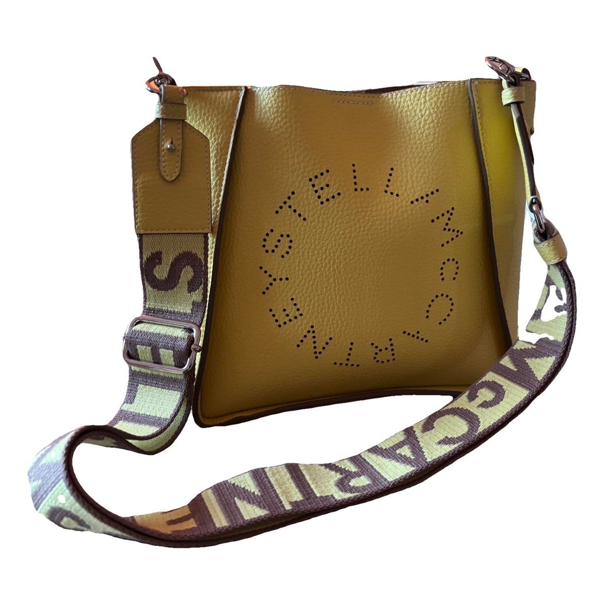 Logo vegan leather crossbody bag