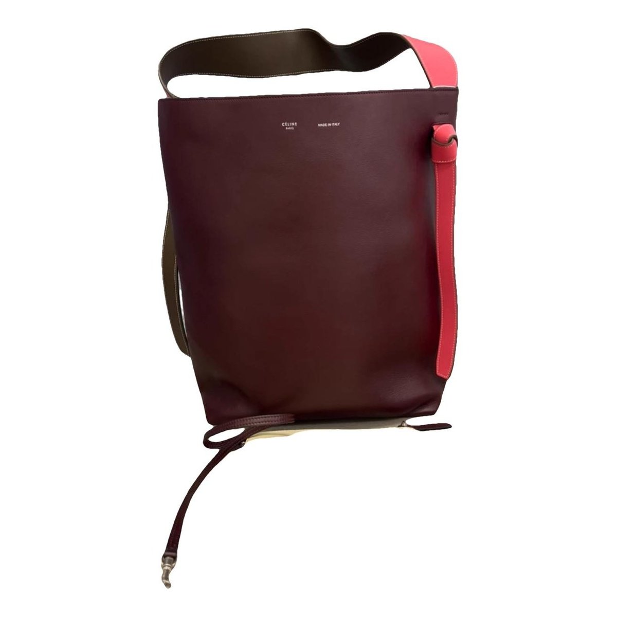 Twisted leather tote