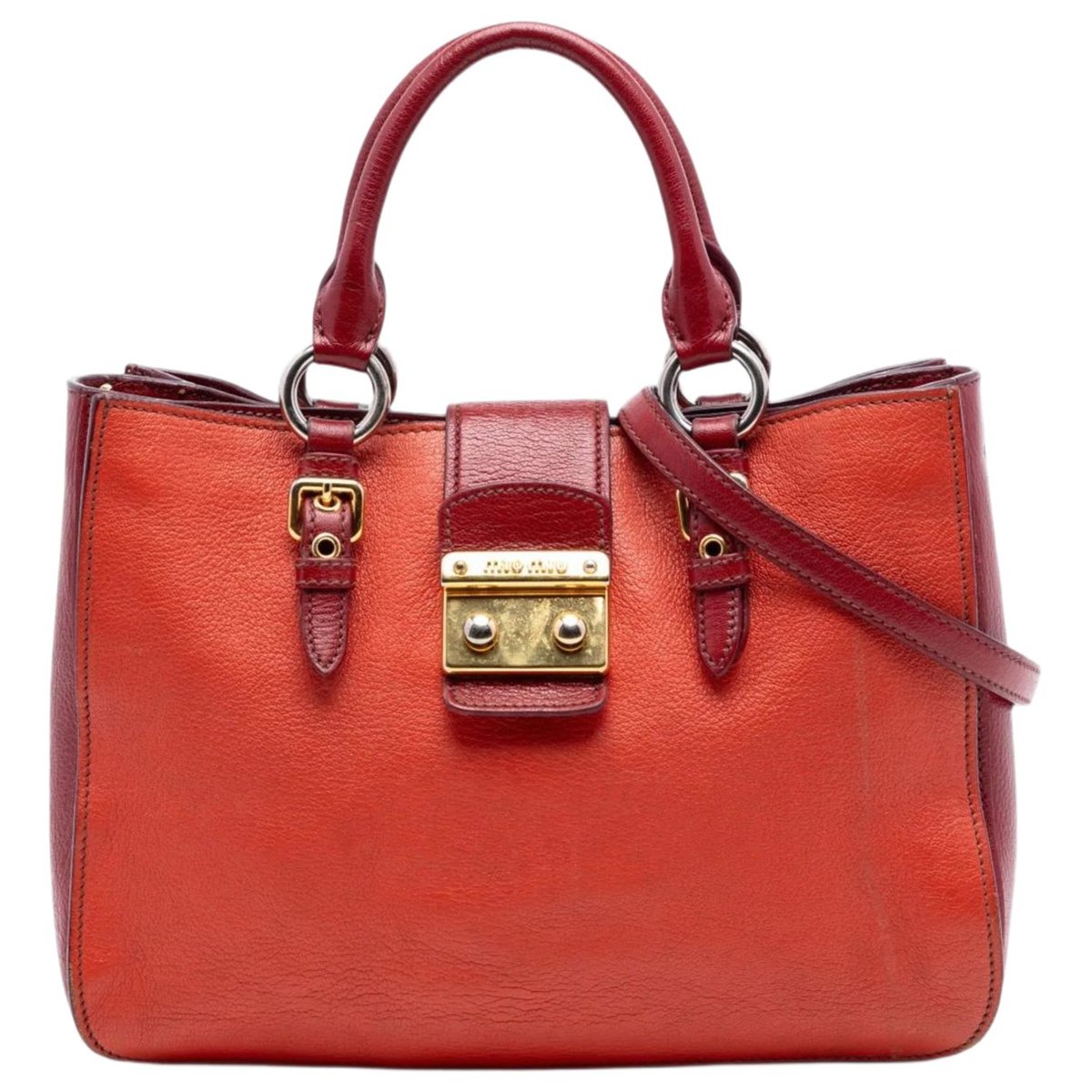 Madras leather satchel