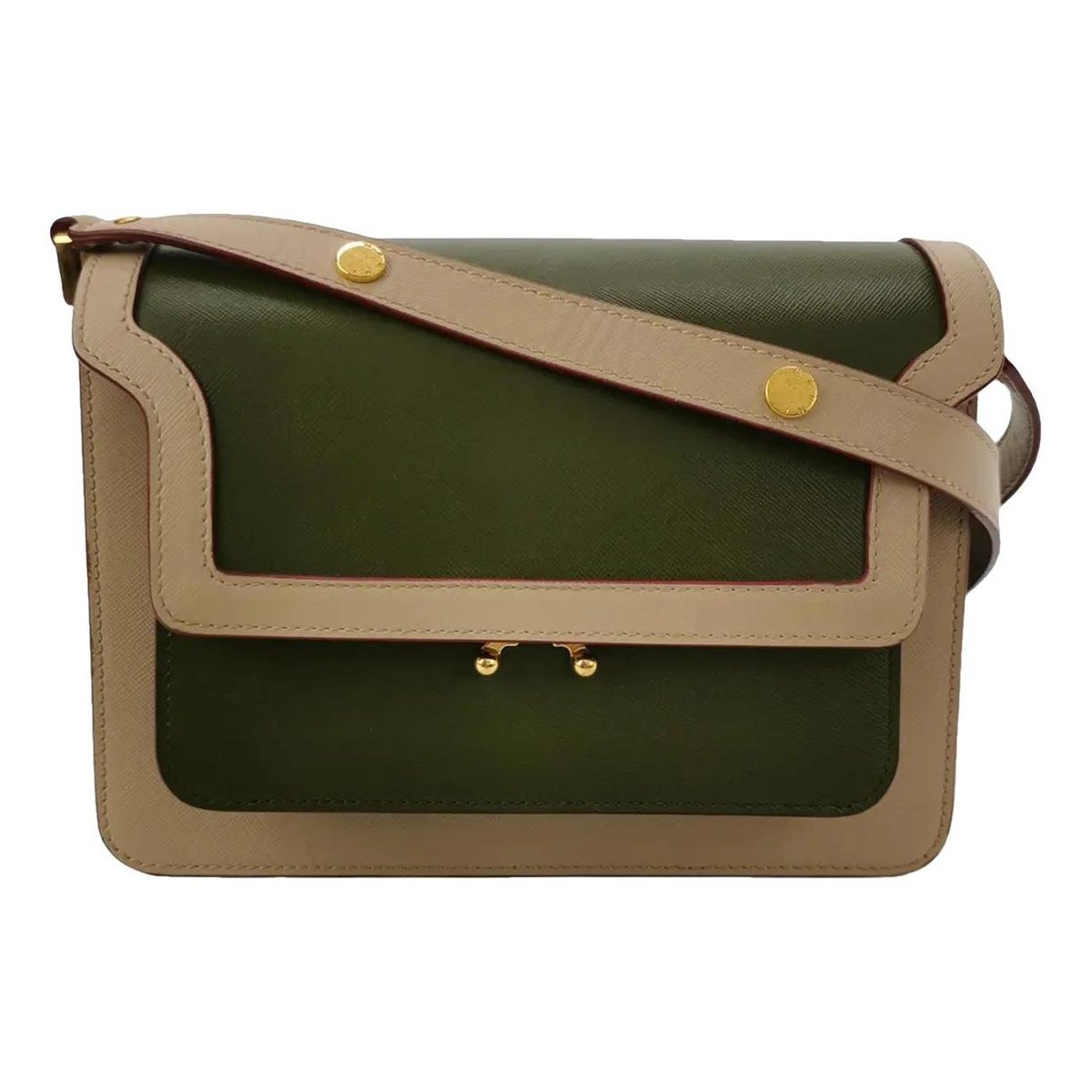 Trunk leather handbag