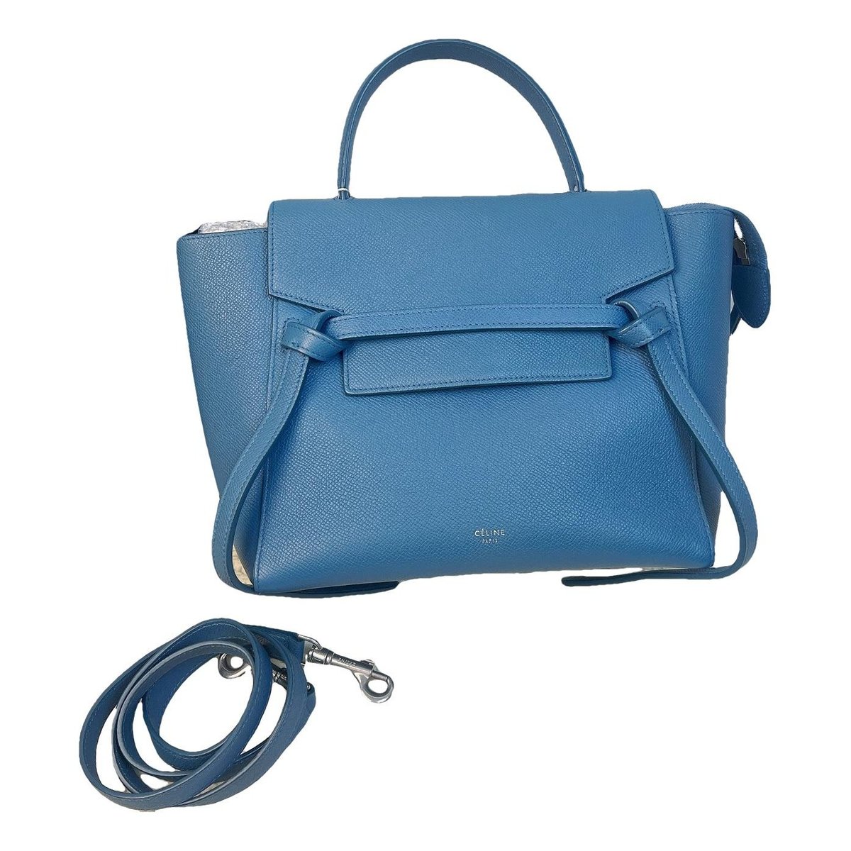 Belt leather handbag