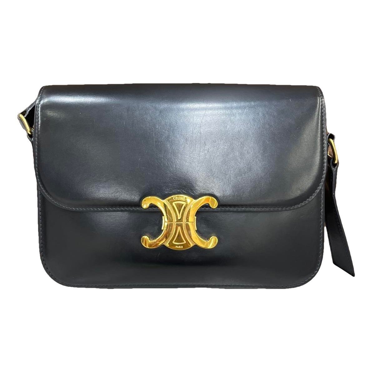 Triomphe leather handbag