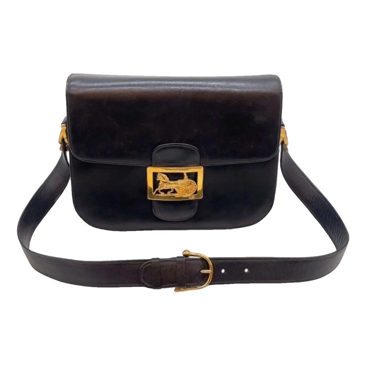 Classic leather crossbody bag