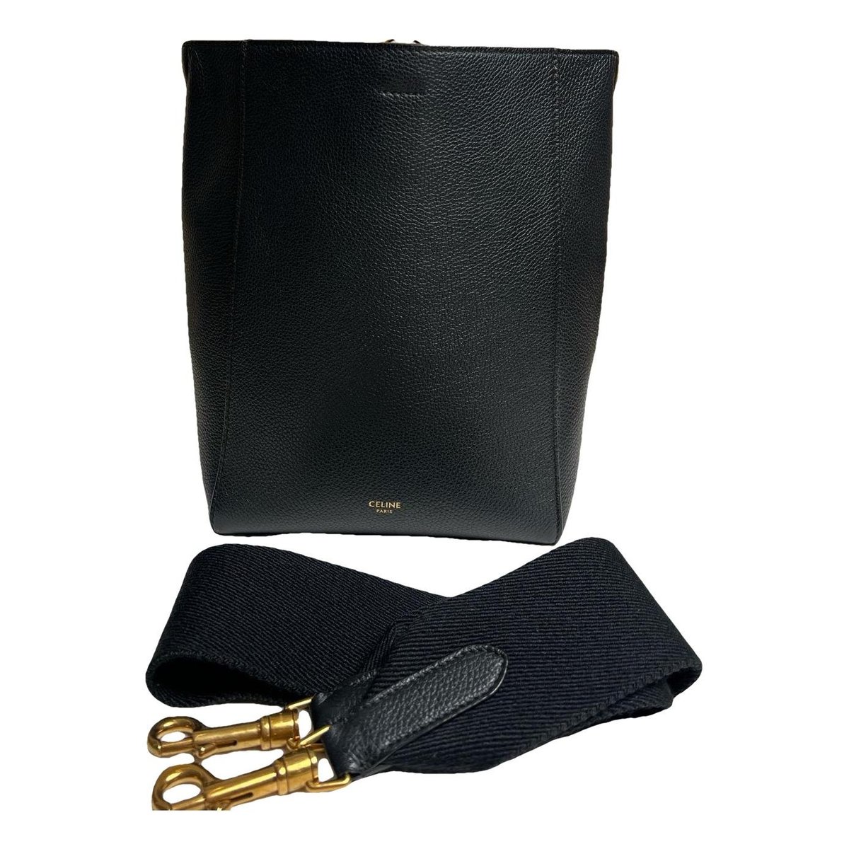 Seau Sangle leather handbag