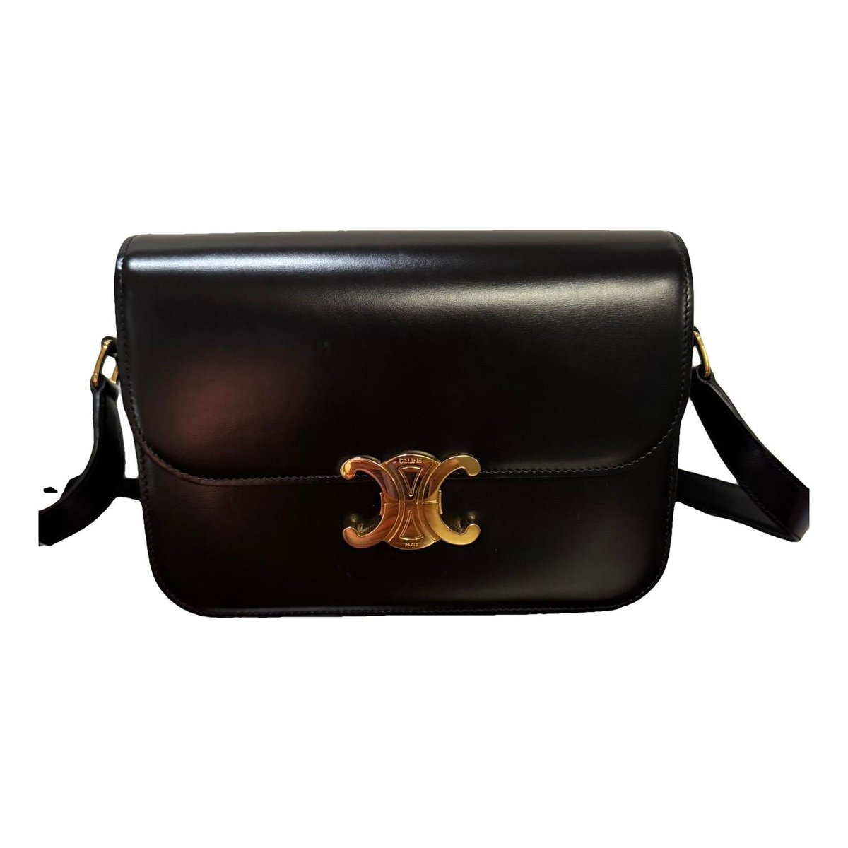 Triomphe leather handbag
