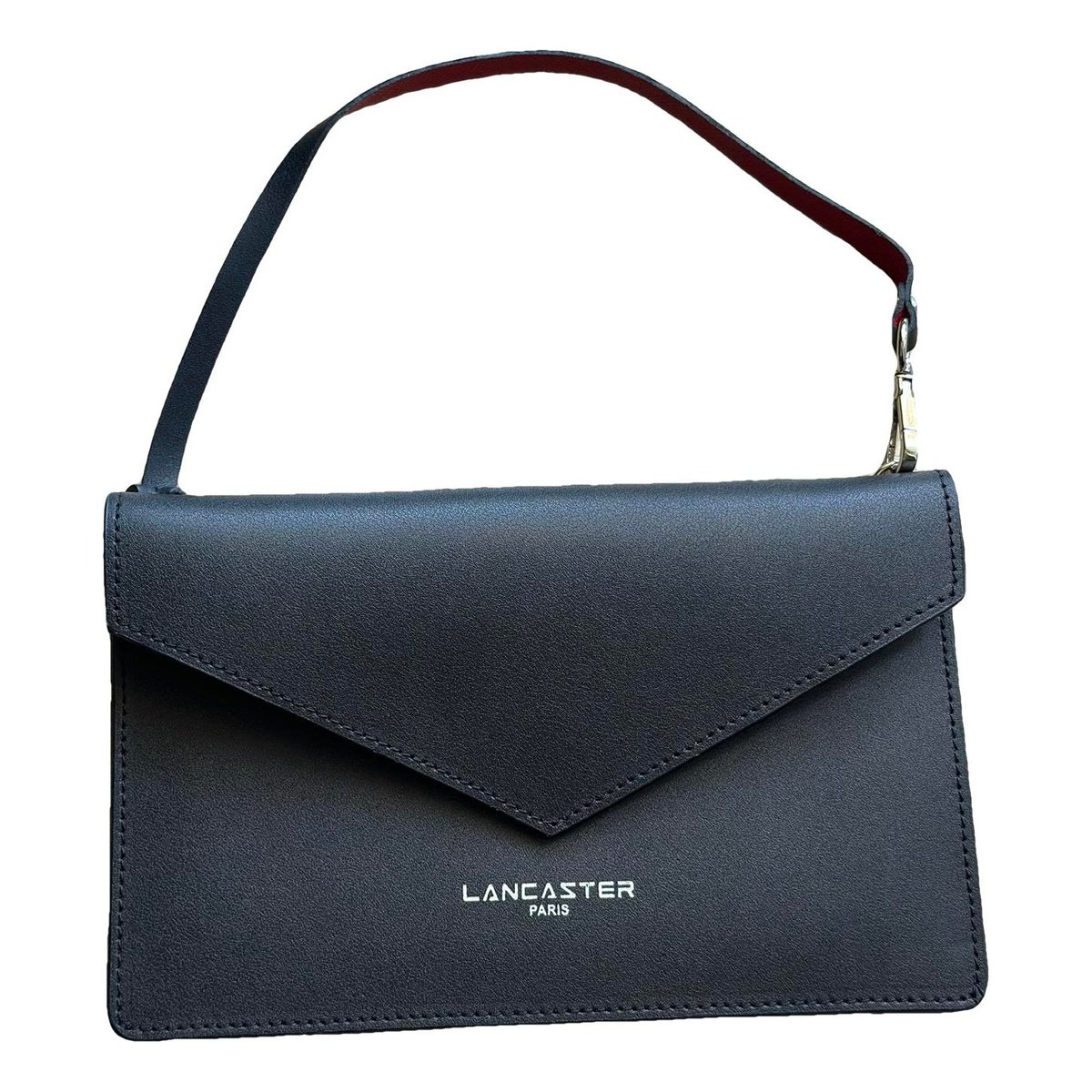Leather clutch bag