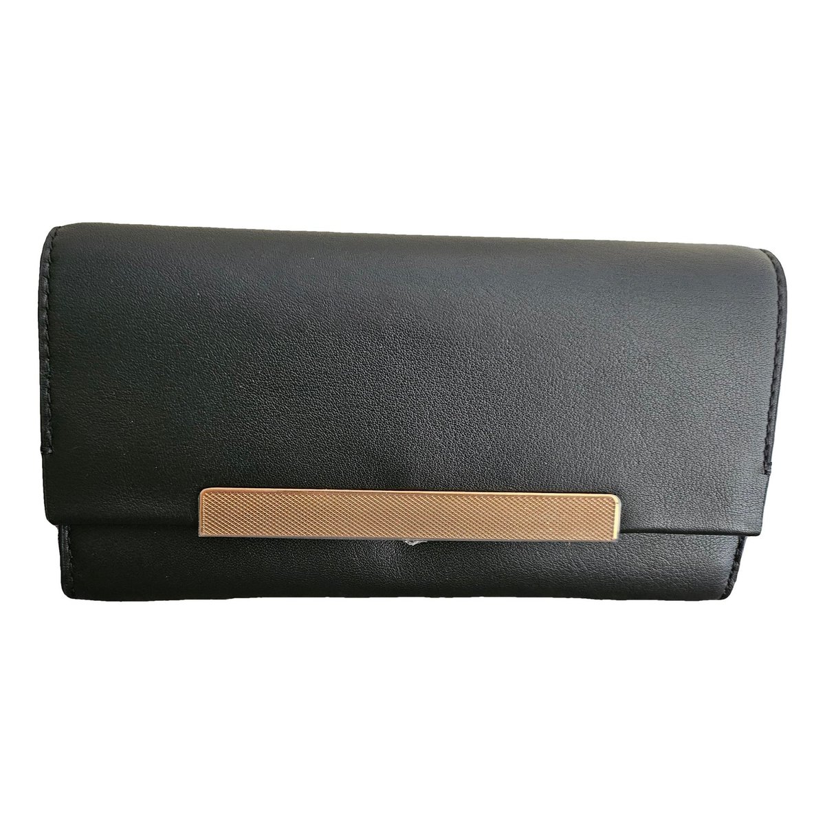 Leather clutch bag