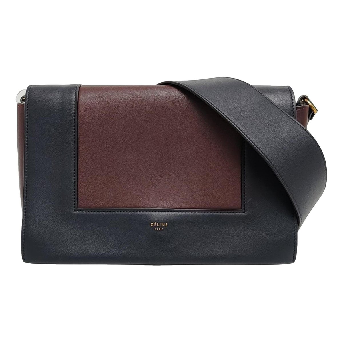 Frame leather crossbody bag