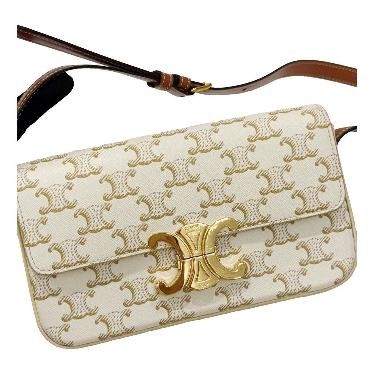 Triomphe leather handbag