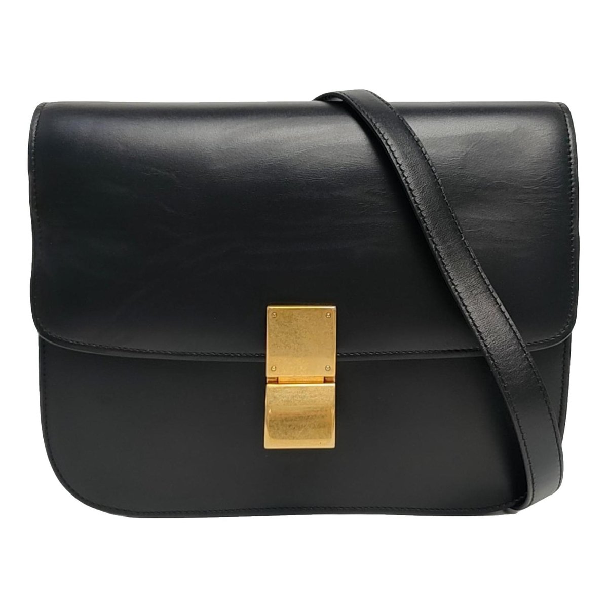 Classic leather crossbody bag
