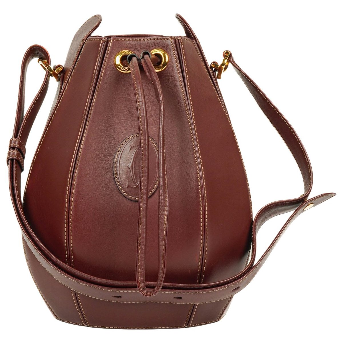 Seau leather handbag