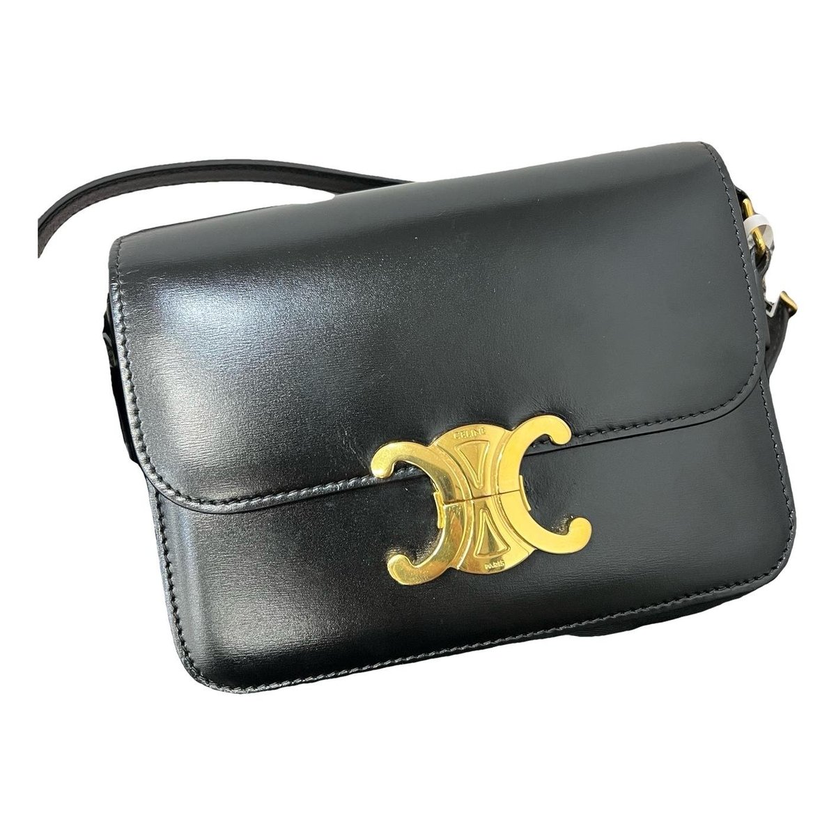 Triomphe leather handbag