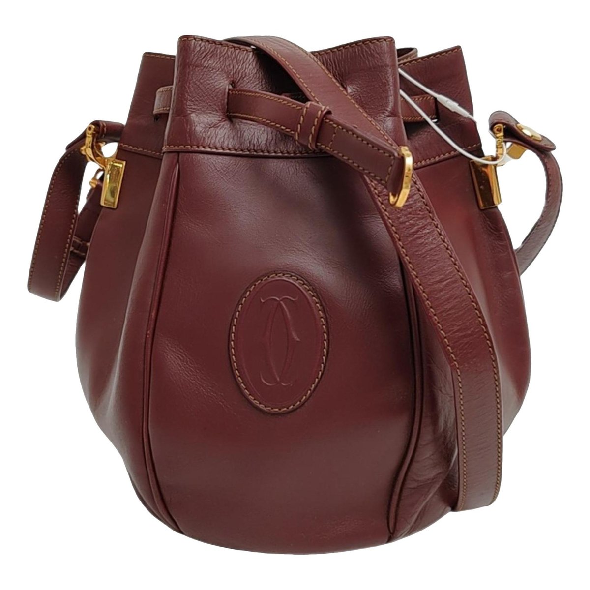 Seau leather crossbody bag
