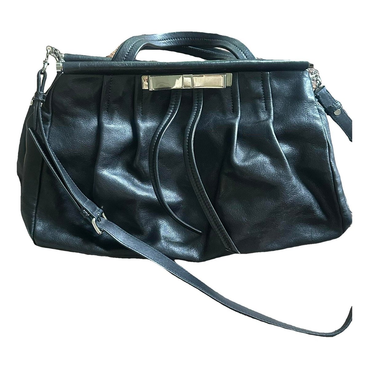 Miu Belle leather handbag