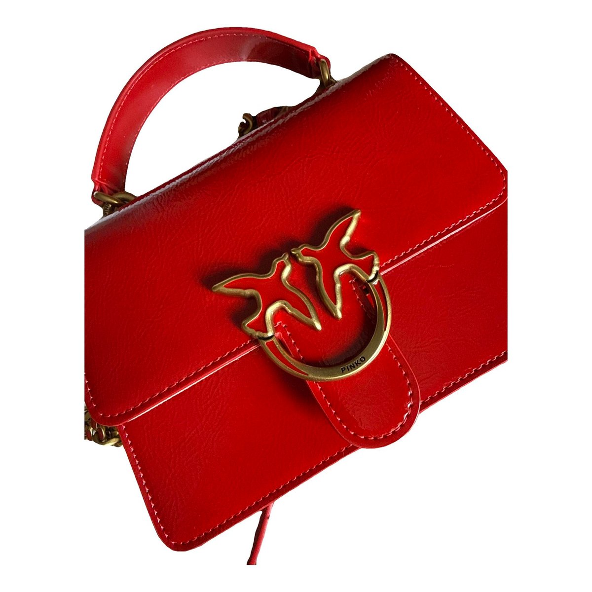 Love Bag patent leather mini bag
