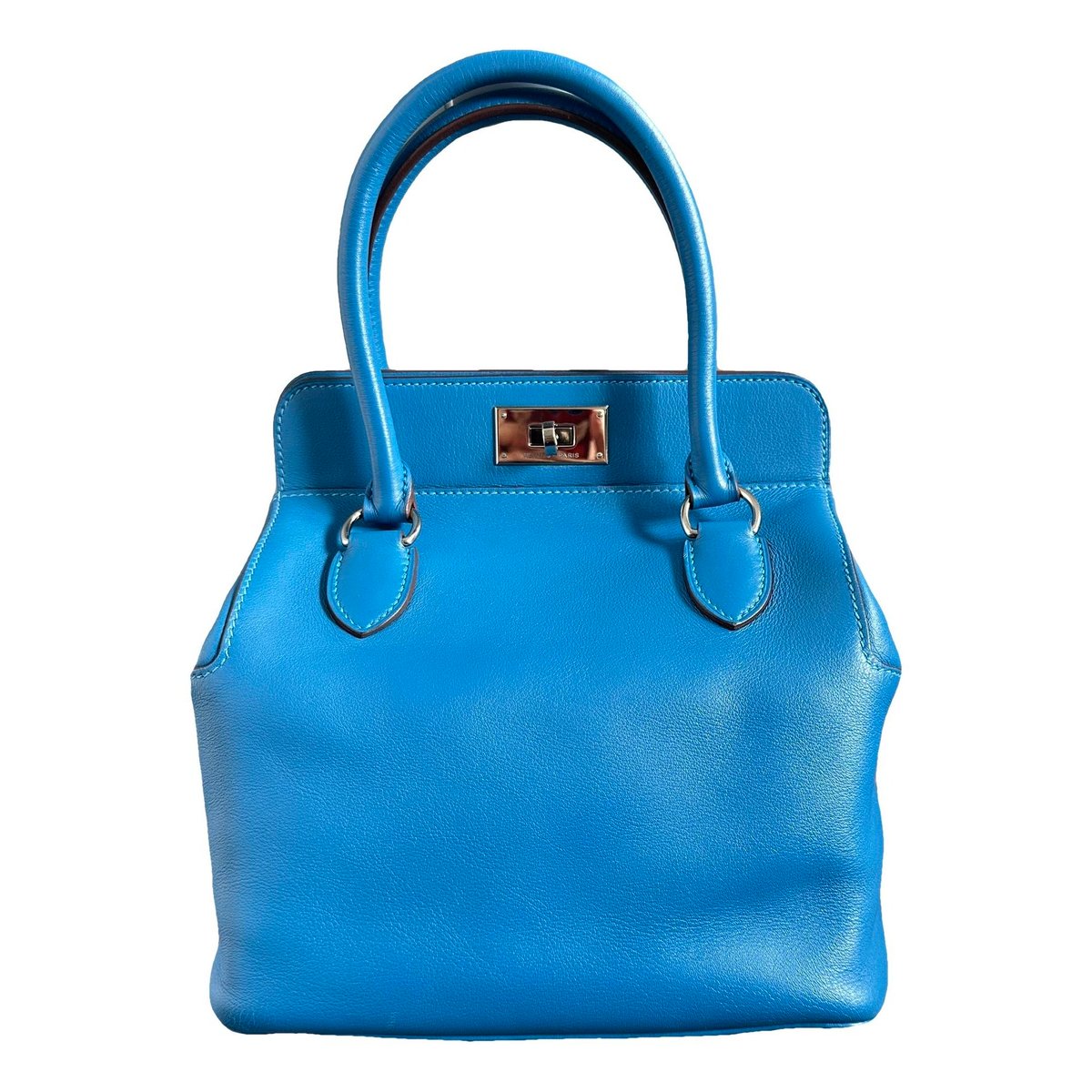 Toolbox leather handbag
