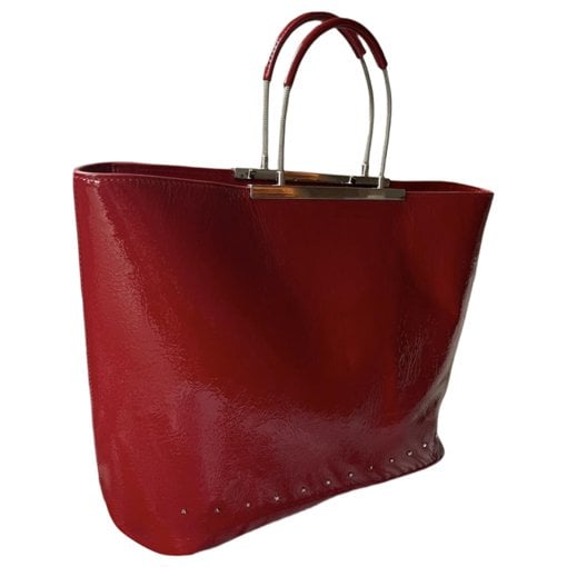 Patent leather handbag