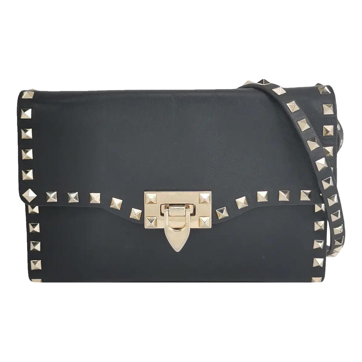 Rockstud leather crossbody bag