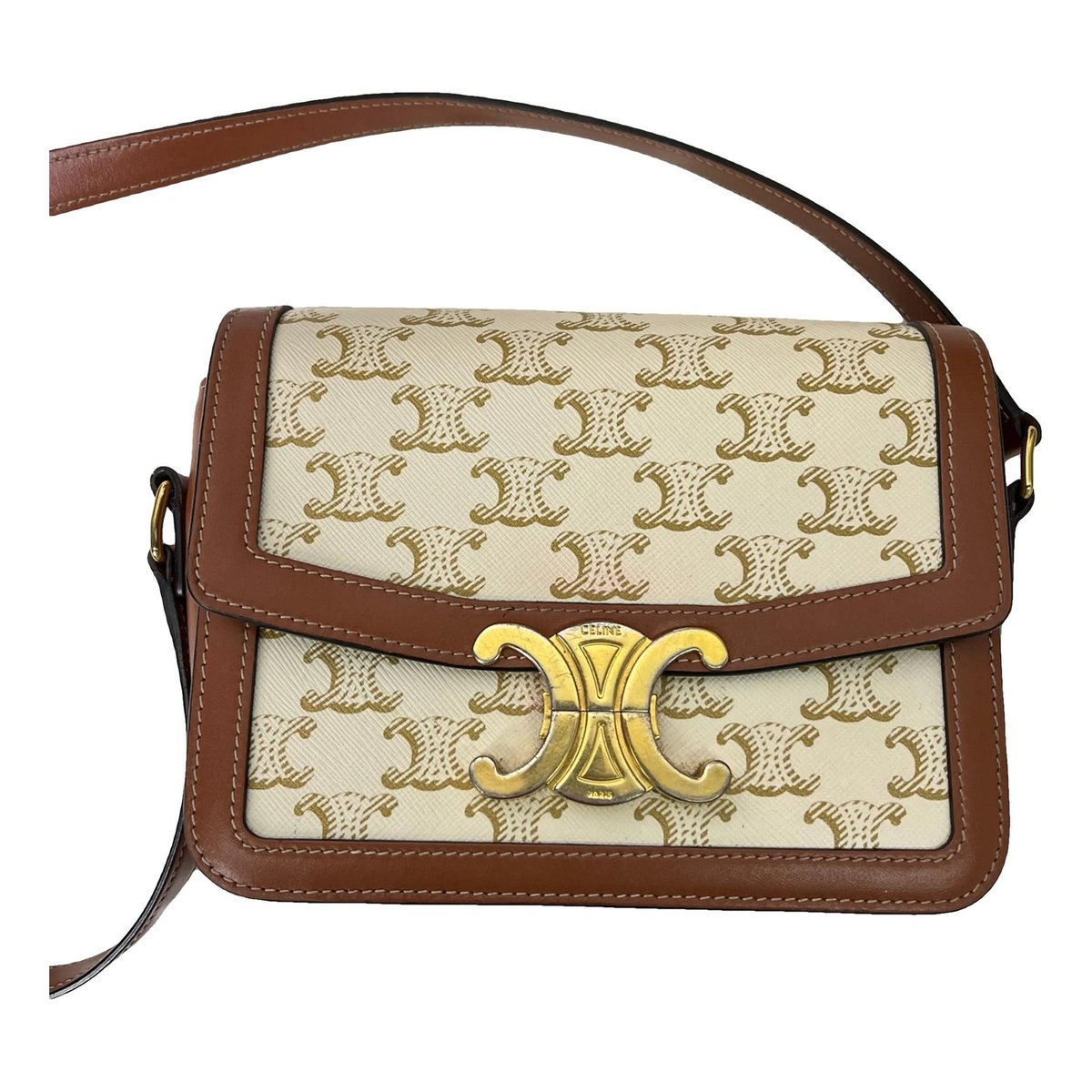 Triomphe leather crossbody bag