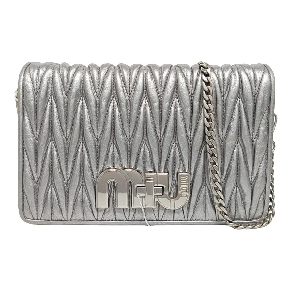 My Miu leather handbag