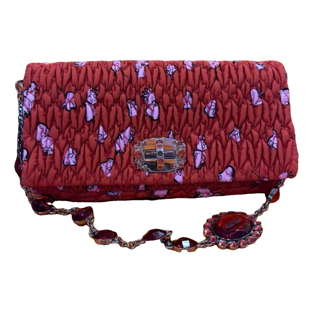 Miu Crystal cloth bag