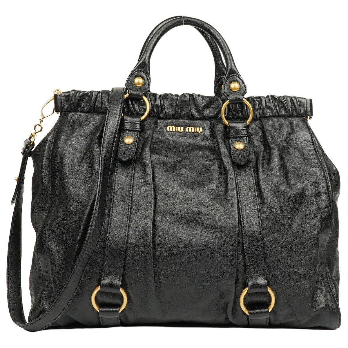 Vitello cloth handbag