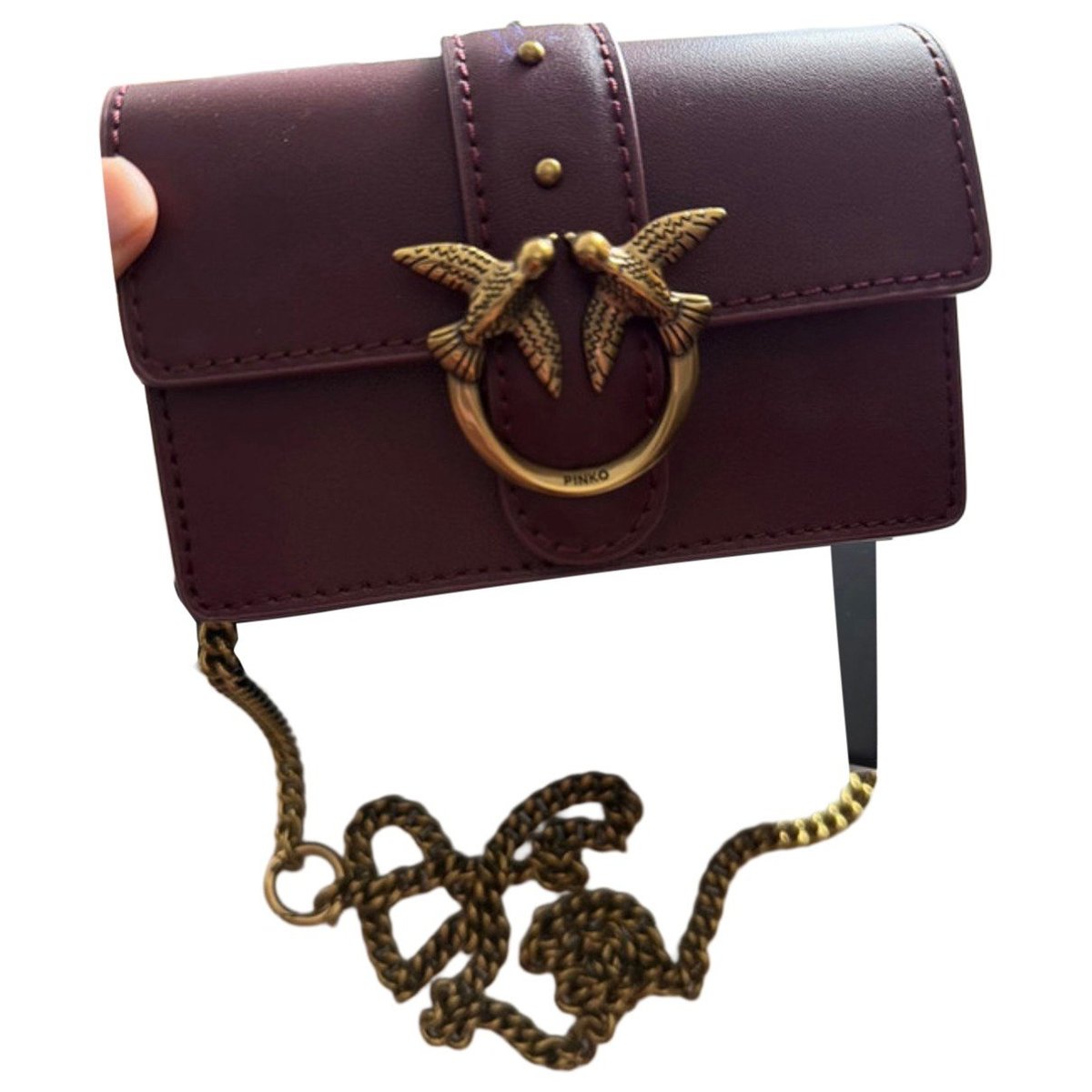 Love Bag leather clutch bag