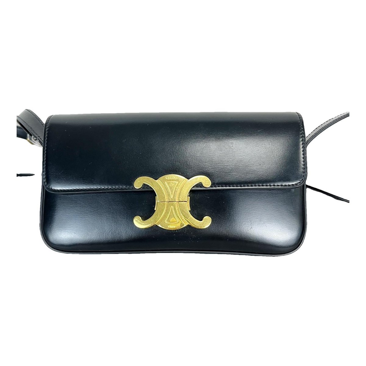 Triomphe Long leather handbag