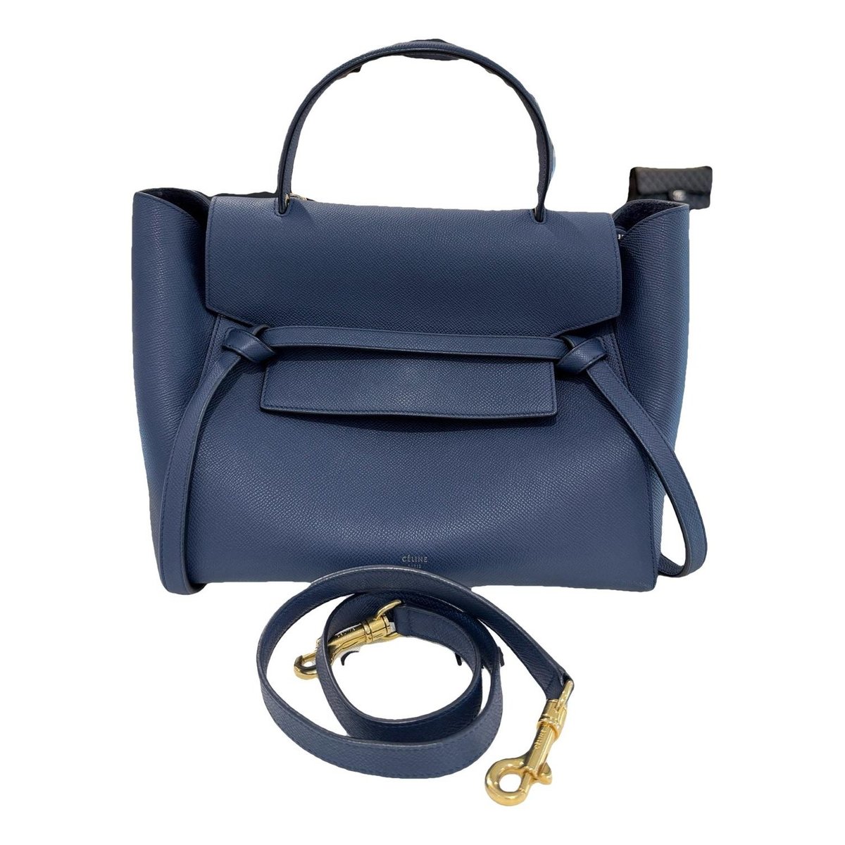Belt leather handbag