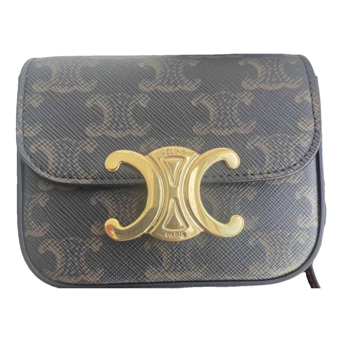 Triomphe leather handbag