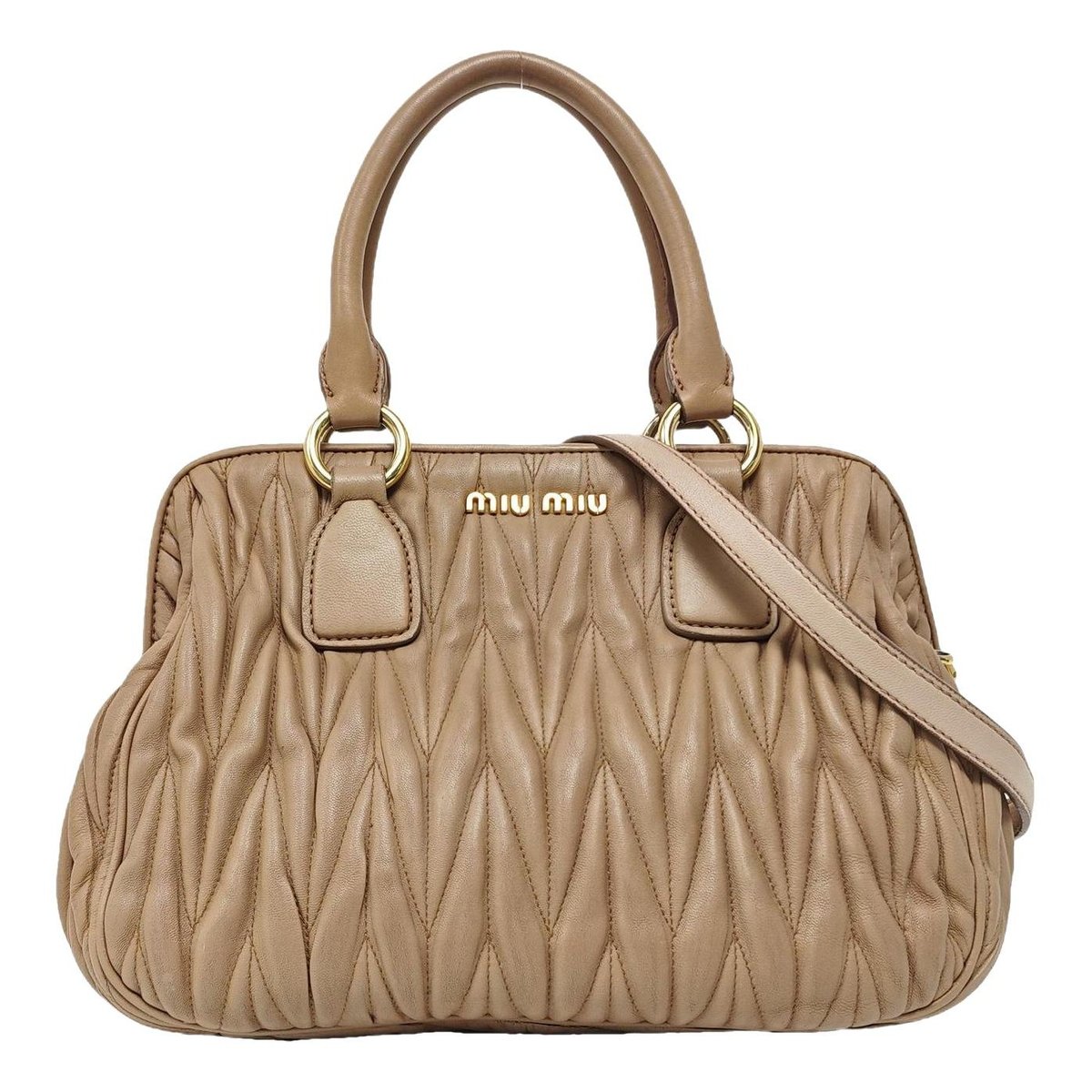 Matelassé leather crossbody bag