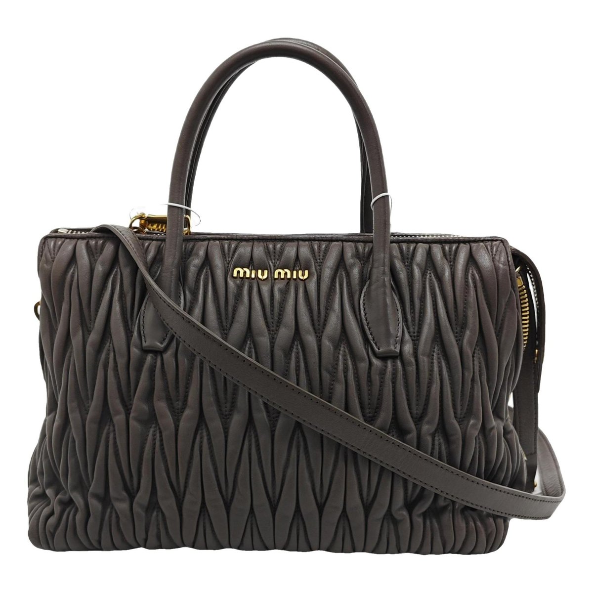 Matelassé leather crossbody bag