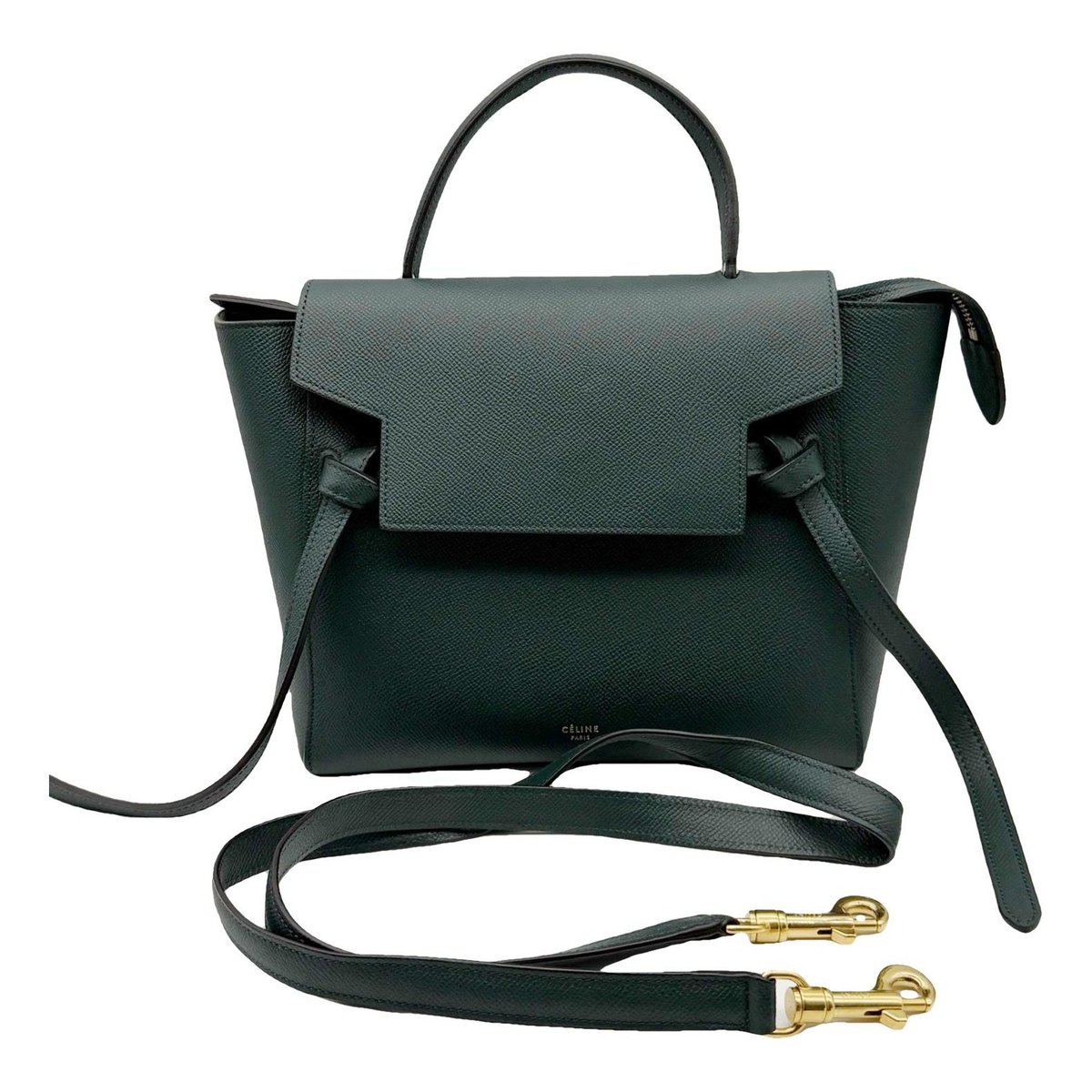 Belt leather handbag