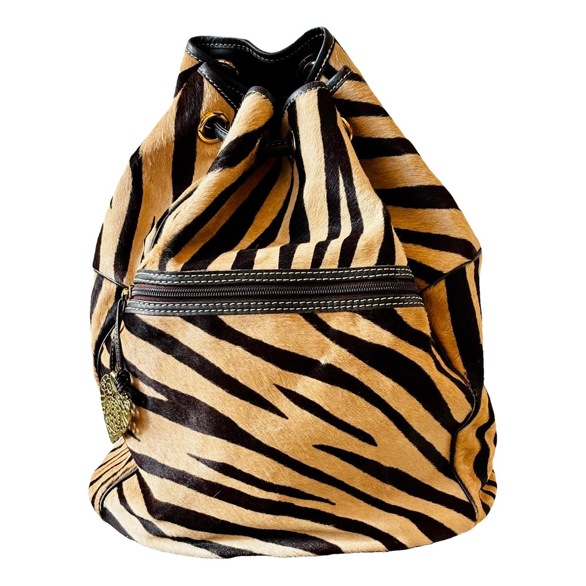 Pony-style calfskin backpack