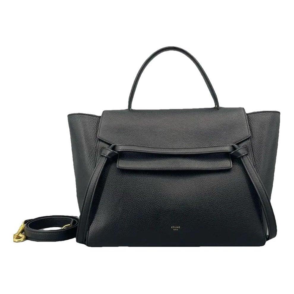 Belt leather crossbody bag