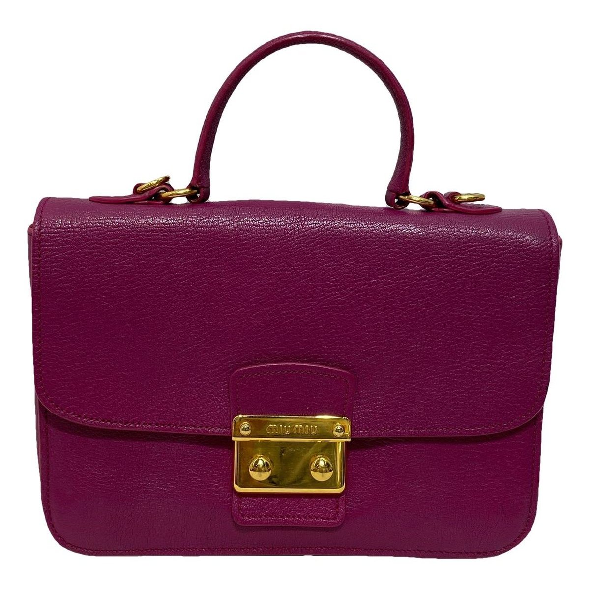 Madras leather handbag