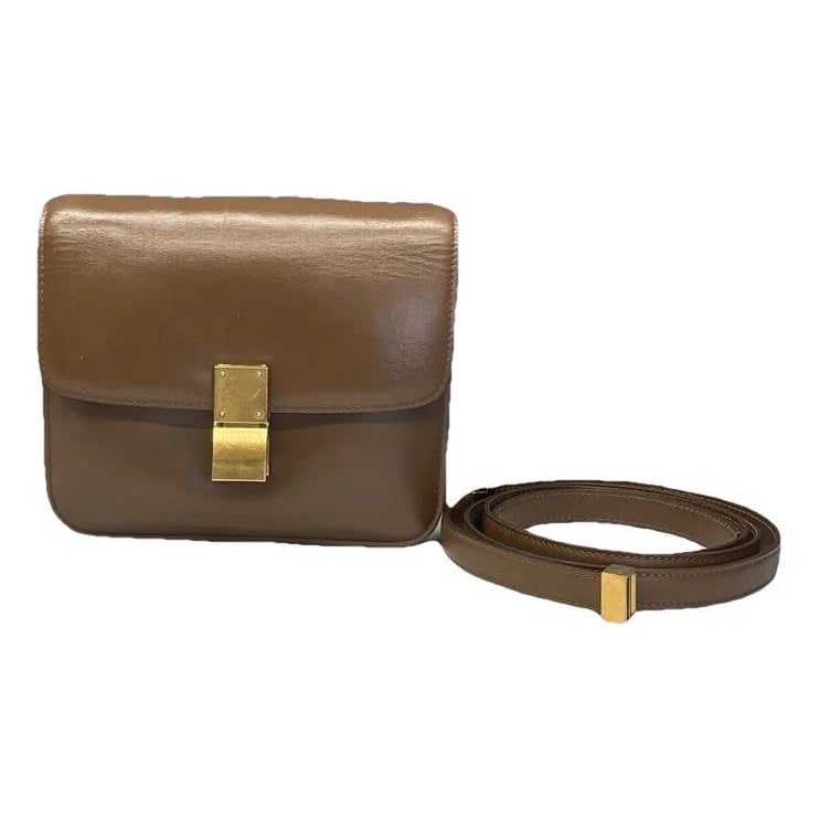 Classic leather crossbody bag