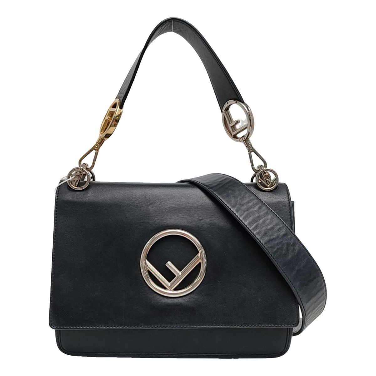 Kan I Logo leather crossbody bag