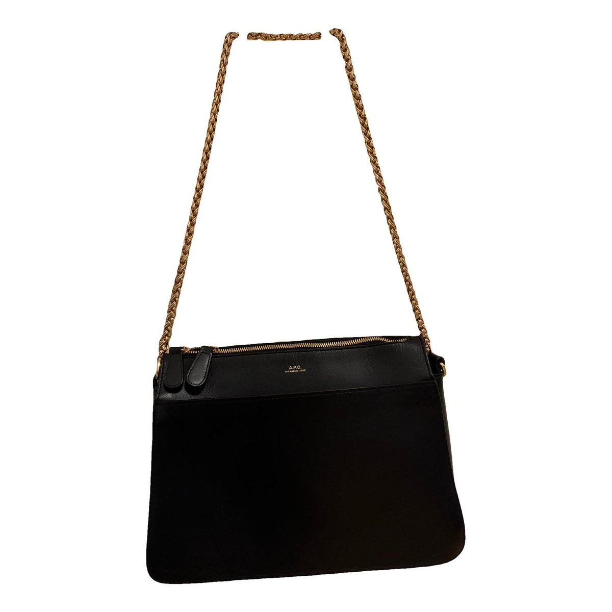 Leather clutch bag