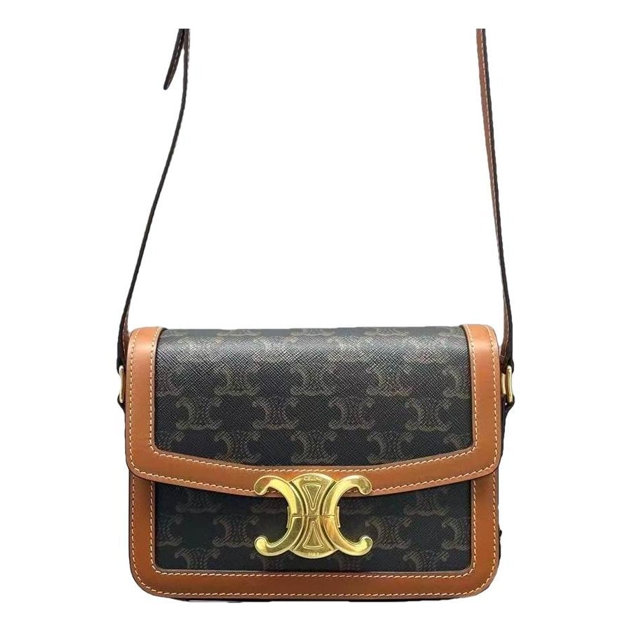 Triomphe Long leather handbag