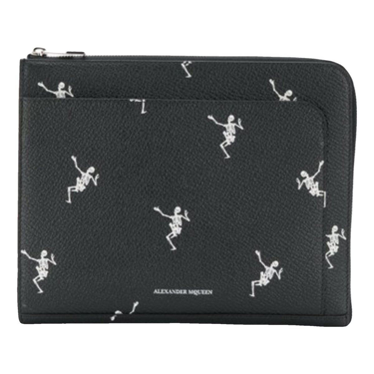 Leather clutch bag