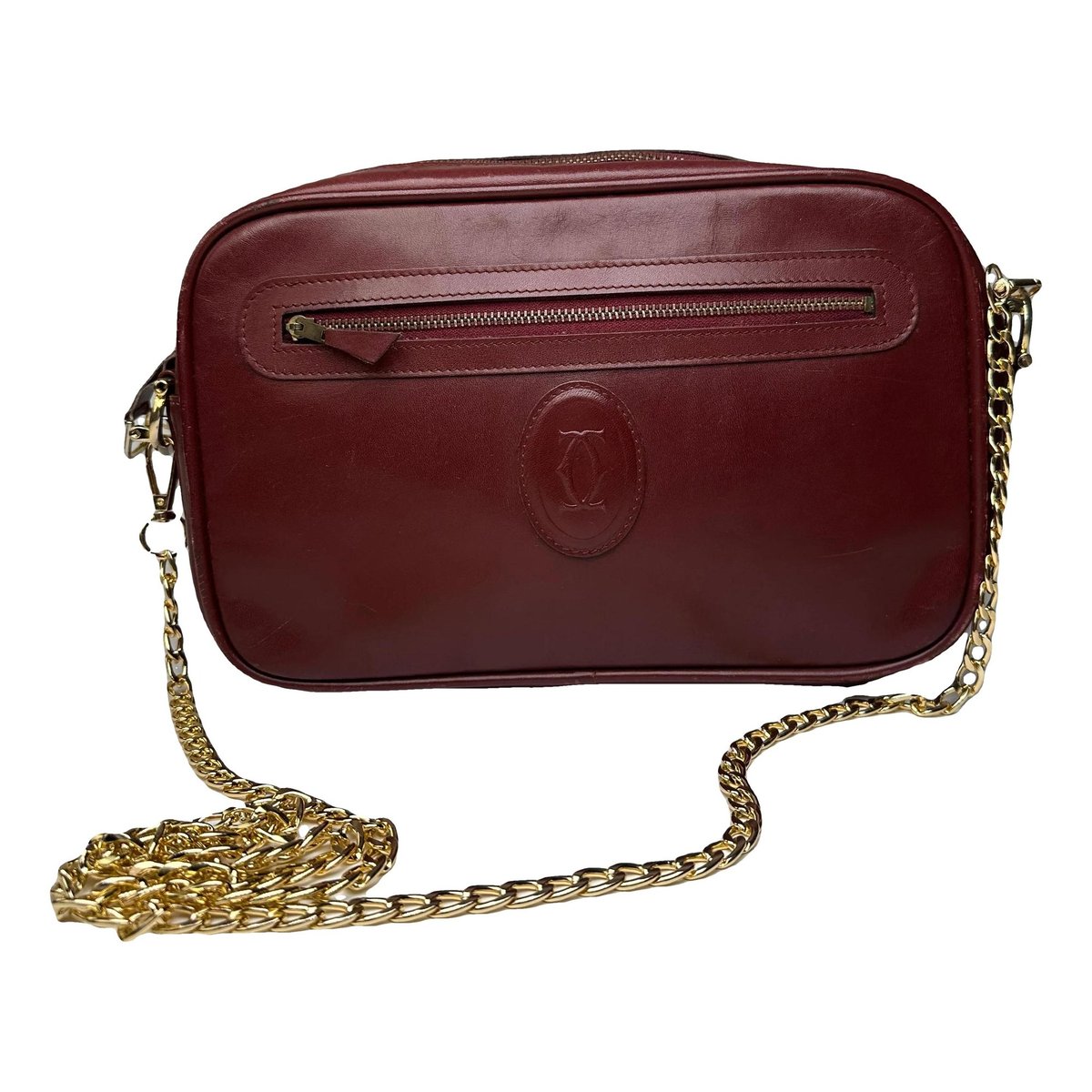C leather crossbody bag